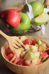 salad fresh apple fruit