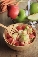 salad fresh apple fruit