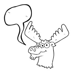 speech bubble cartoon moose