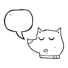 speech bubble cartoon dog