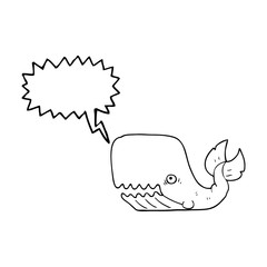 speech bubble cartoon angry whale