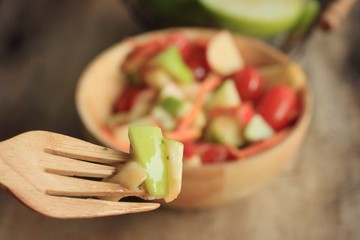 salad fresh apple fruit