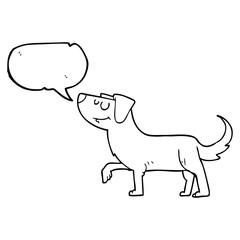speech bubble cartoon dog