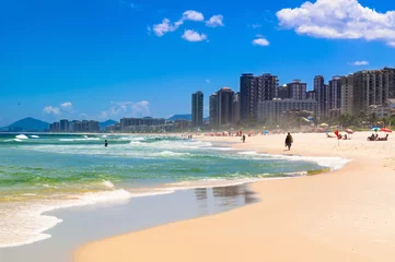 Crédence de cuisine en verre imprimé Copacabana, Rio de Janeiro, Brésil Beach in Barra da Tijuca, Rio de Janeiro. Brazil