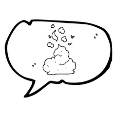speech bubble cartoon gross poop