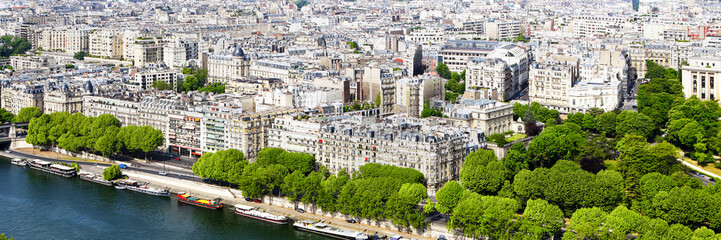 Obraz premium Paris panorama from the Eiffel tower