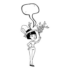 speech bubble cartoon witch