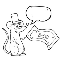 speech bubble cartoon rich mouse