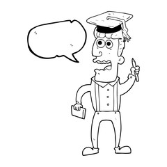 speech bubble cartoon stressed student