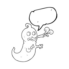 speech bubble cartoon slimy ghost
