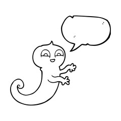 speech bubble cartoon ghost