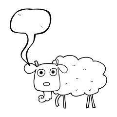 speech bubble cartoon muddy goat