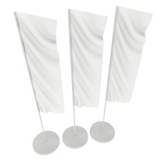 Flag Blank Expo Banner Stand.