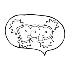 speech bubble cartoon pop explosion symbol