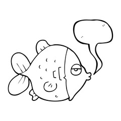 speech bubble cartoon funny fish