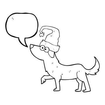 speech bubble cartoon dog