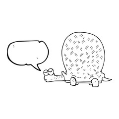 speech bubble cartoon tortoise