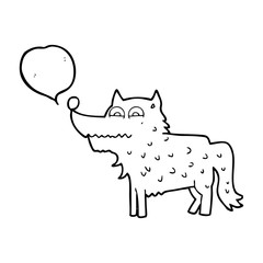speech bubble cartoon dog