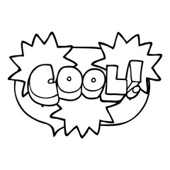 cool speech bubble cartoon symbol