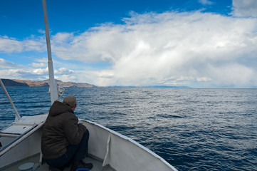 man on the ship