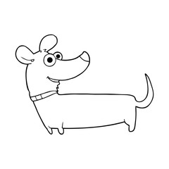 thought bubble cartoon happy dog