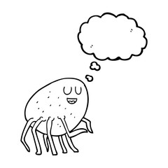 thought bubble cartoon tick