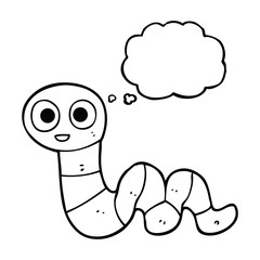 thought bubble cartoon snake