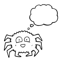 thought bubble cartoon spider