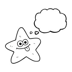 thought bubble cartoon starfish