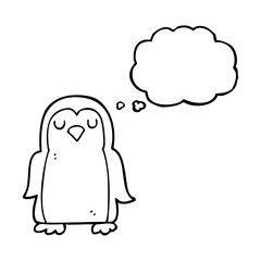 thought bubble cartoon christmas robin