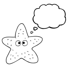 thought bubble cartoon starfish