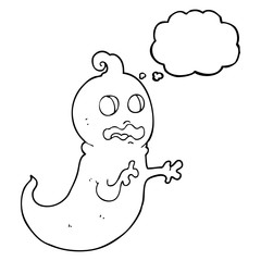 thought bubble cartoon ghost
