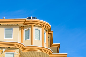 The top of the house with nice window.