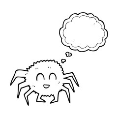 thought bubble cartoon spider