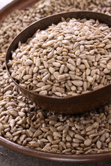hulled sunflower seeds in dish