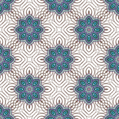 Vector seamless pattern background. Floral ornament. Seamless pattern. Vector drawing.