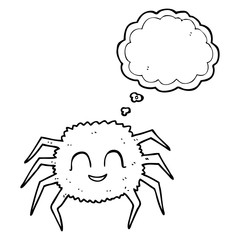 thought bubble cartoon spider