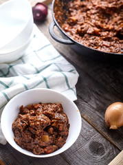 Hungary national dish - goulash.