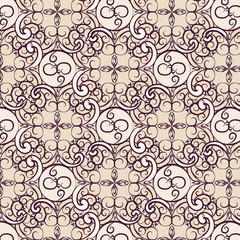 Abstract circular ornament in classic style. Vector