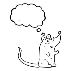 thought bubble cartoon mouse