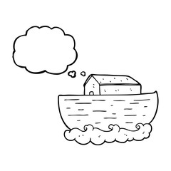 thought bubble cartoon noah's ark