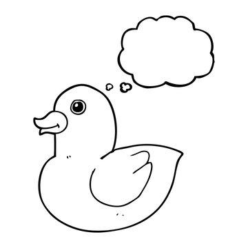 thought bubble cartoon rubber duck