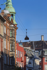 Fototapeta na wymiar Traditional architecture in Copenhagen, Denmark.