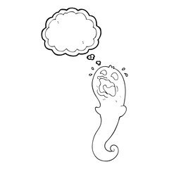 thought bubble cartoon halloween ghost