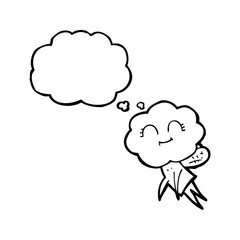thought bubble cartoon magical creature