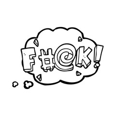 thought bubble cartoon swearword
