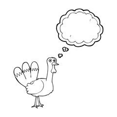 thought bubble cartoon turkey