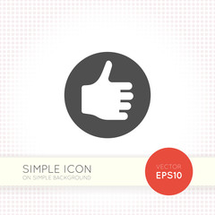 Flat simple vector icon for user interfaces