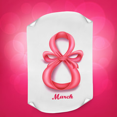 international women's day, 8 march. Holiday card template