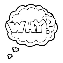 thought bubble cartoon shout WHY?
